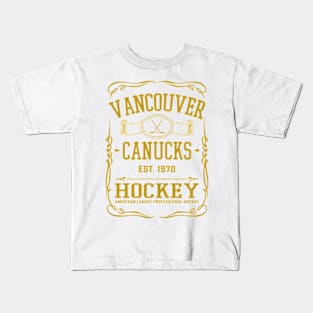 Vintage Canucks Hockey Kids T-Shirt